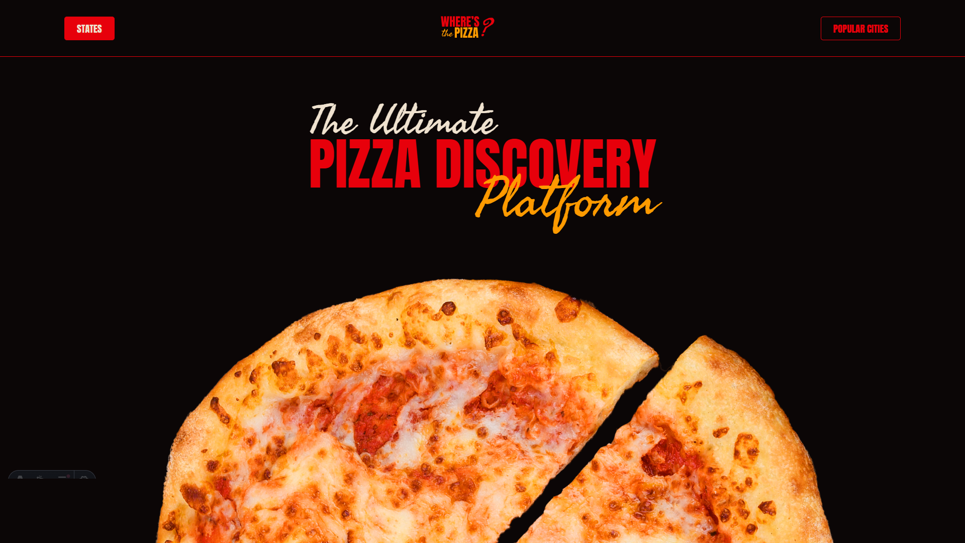 Where's The Pizza Website